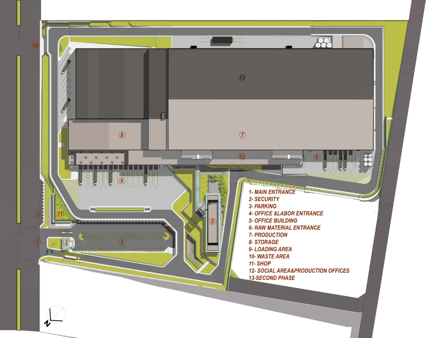 生态设计的生产园区