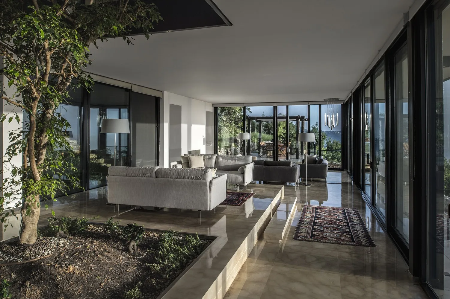 House Tahan by Blankpage Architects: Floating Stone Garden Over Junayd Bay