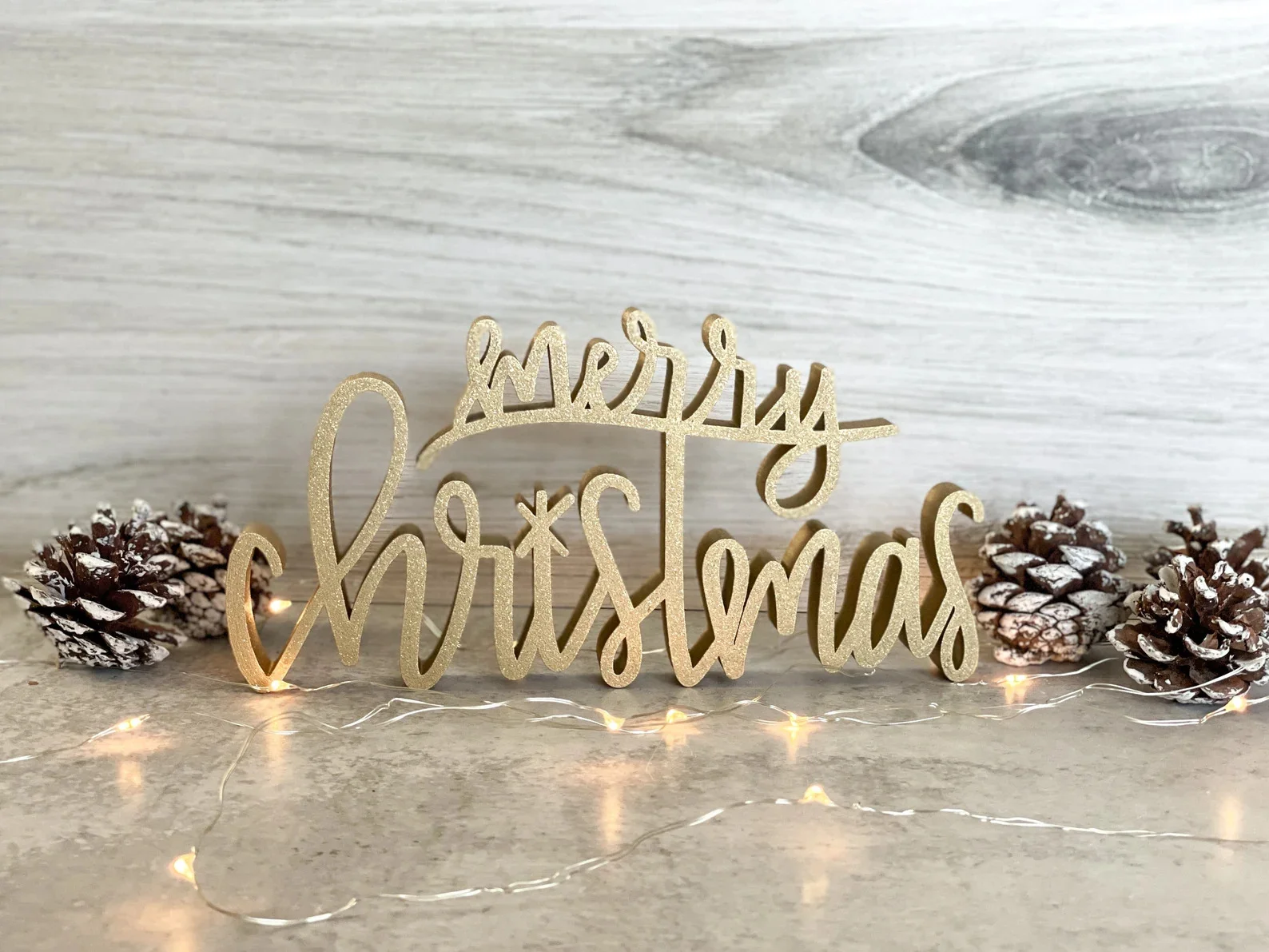 10. Christmas letters sign