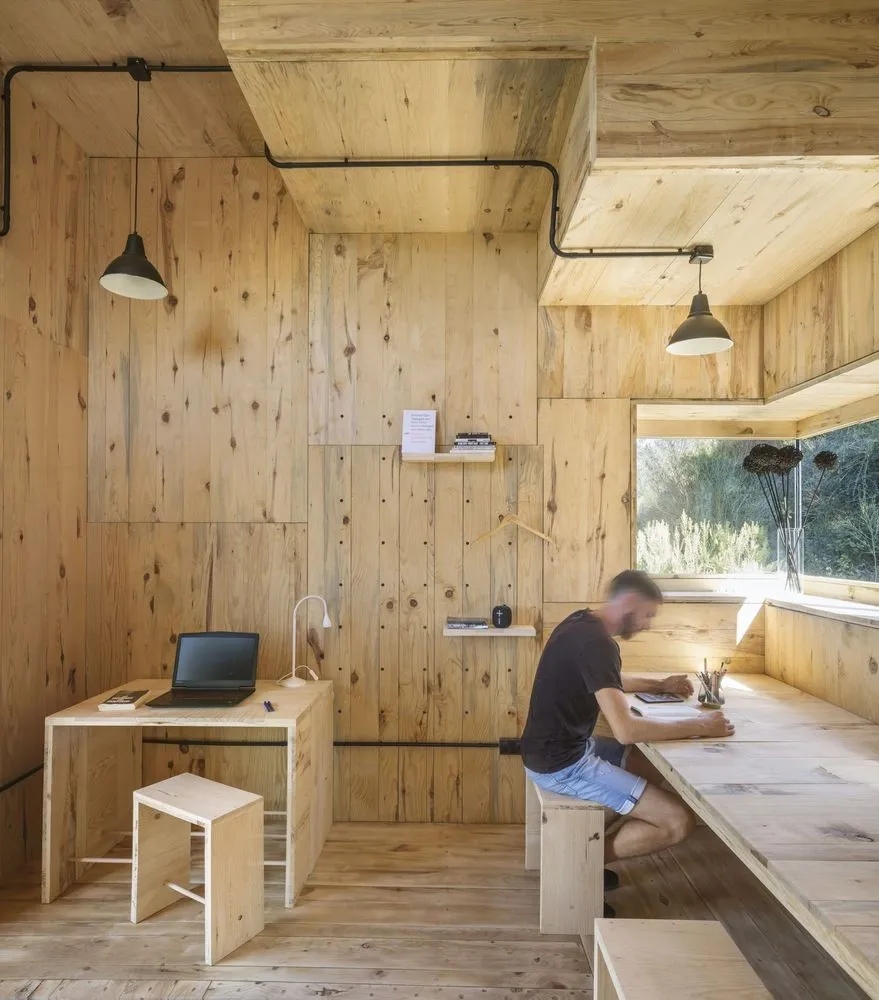 Voxel Quarantine Cabin by Valldaura Labs in Barcelona, Spain