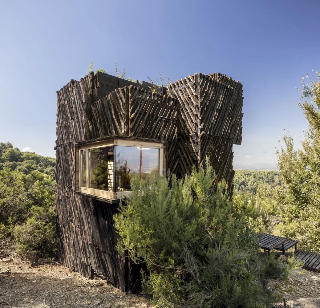 Voxel Quarantine Cabin by Valldaura Labs in Barcelona, Spain