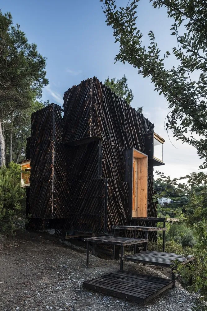 Voxel Quarantine Cabin by Valldaura Labs in Barcelona, Spain