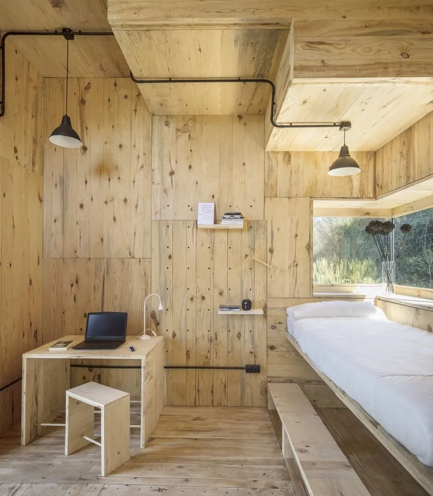 Voxel Quarantine Cabin by Valldaura Labs in Barcelona, Spain