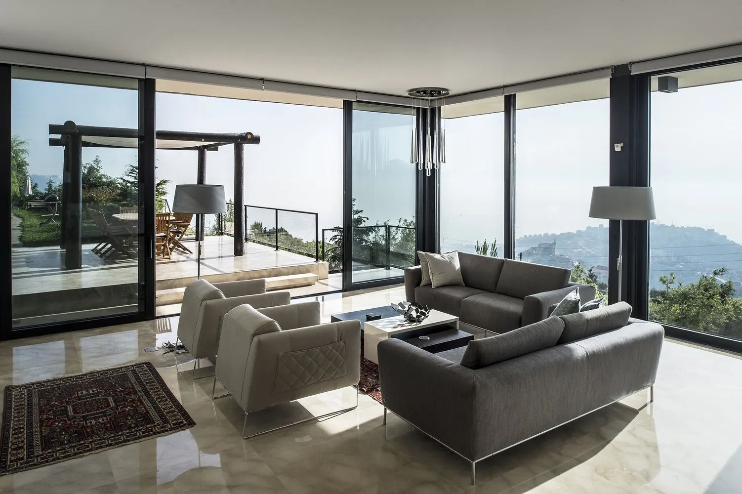 House Tahan by Blankpage Architects: Floating Stone Garden Over Junayd Bay