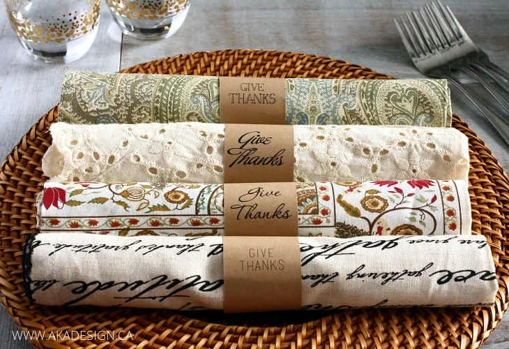 9. Прості паперові ободки для салфеток