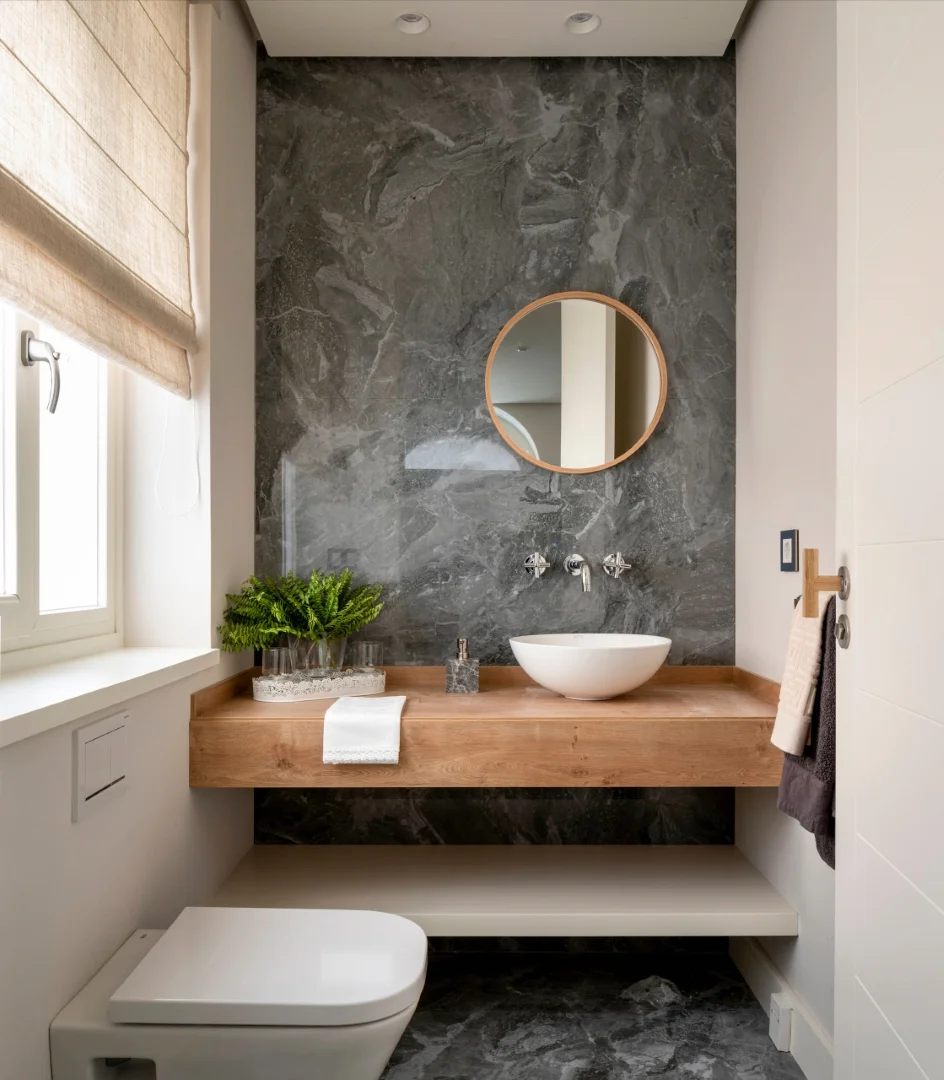13. Scandinavian Powder Room