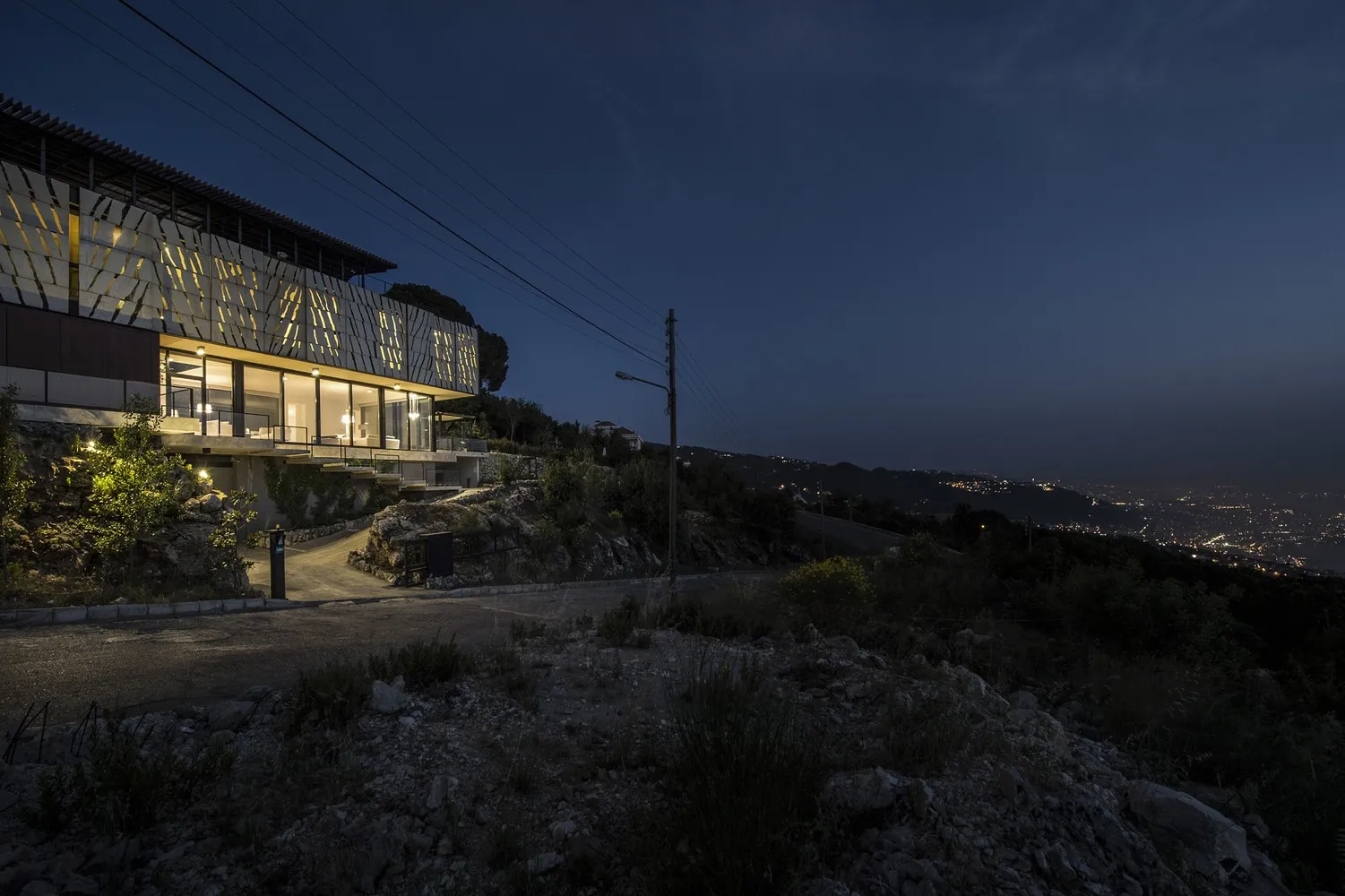 House Tahan by Blankpage Architects: Floating Stone Garden Over Junayd Bay