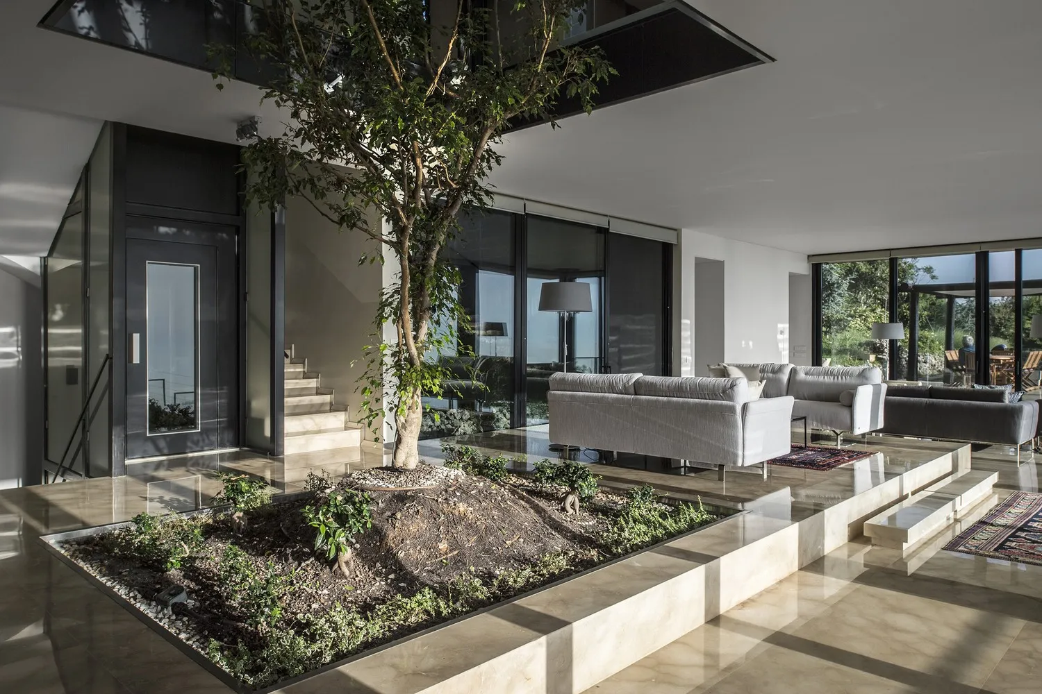 House Tahan by Blankpage Architects: Floating Stone Garden Over Junayd Bay