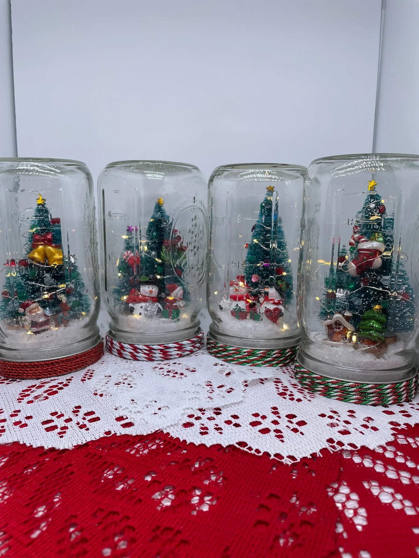 8. Snow Globes in Jars