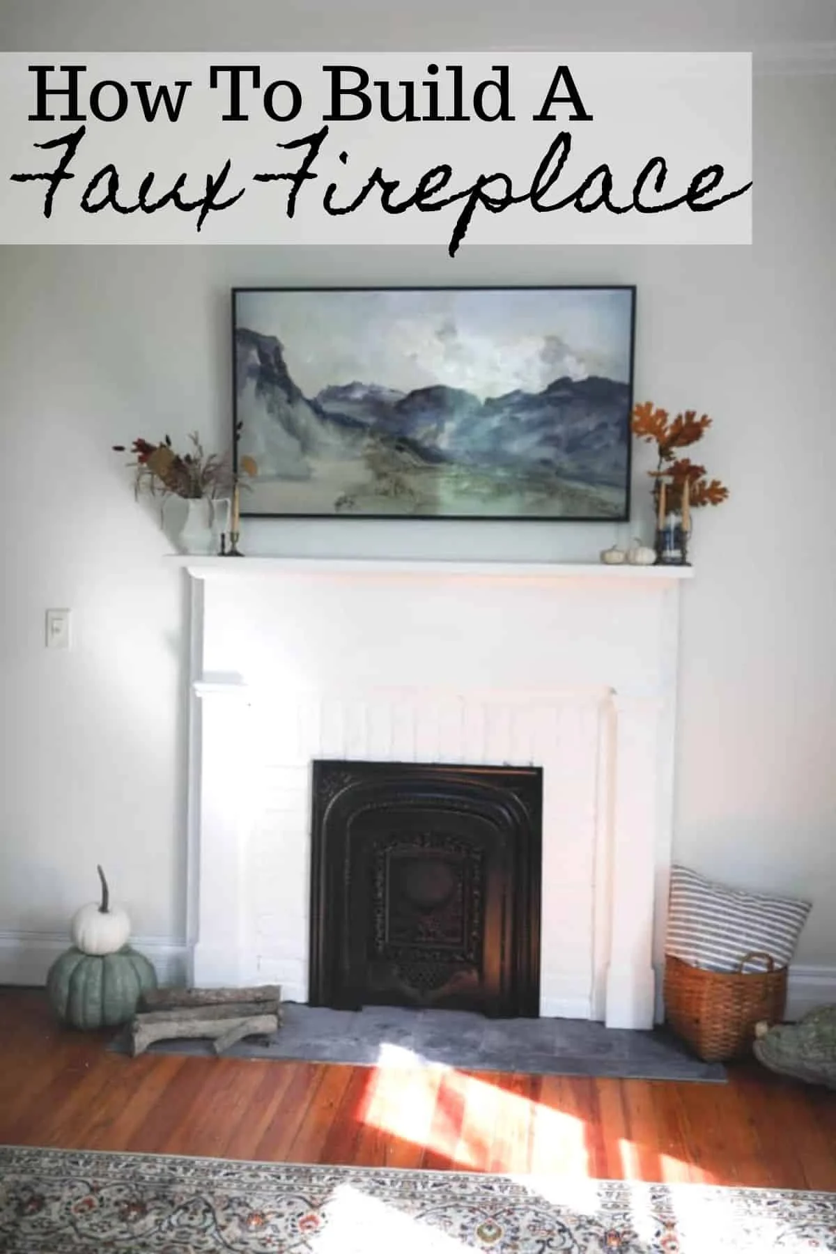 4. Chimenea falsa de DIY