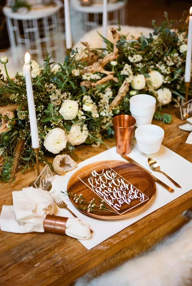 创意木质婚礼纪念日想法