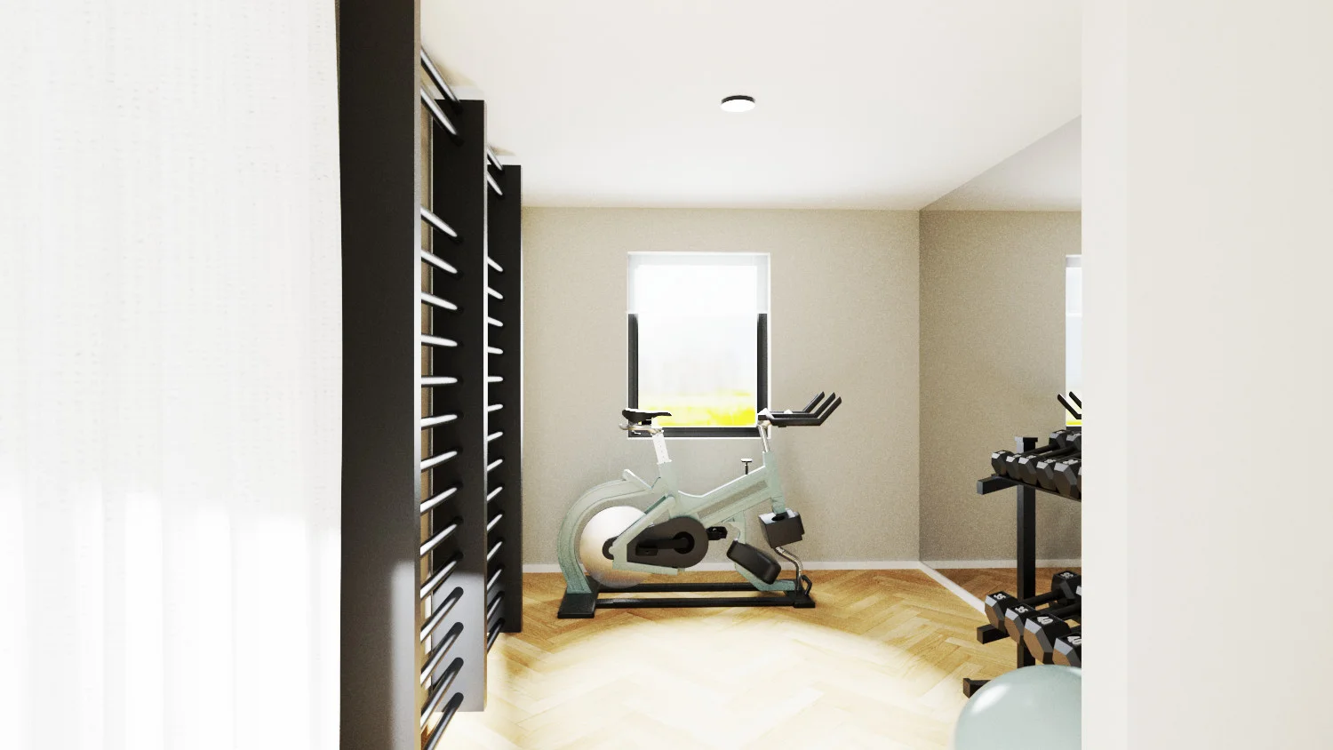 8. 北欧风格居家健身区