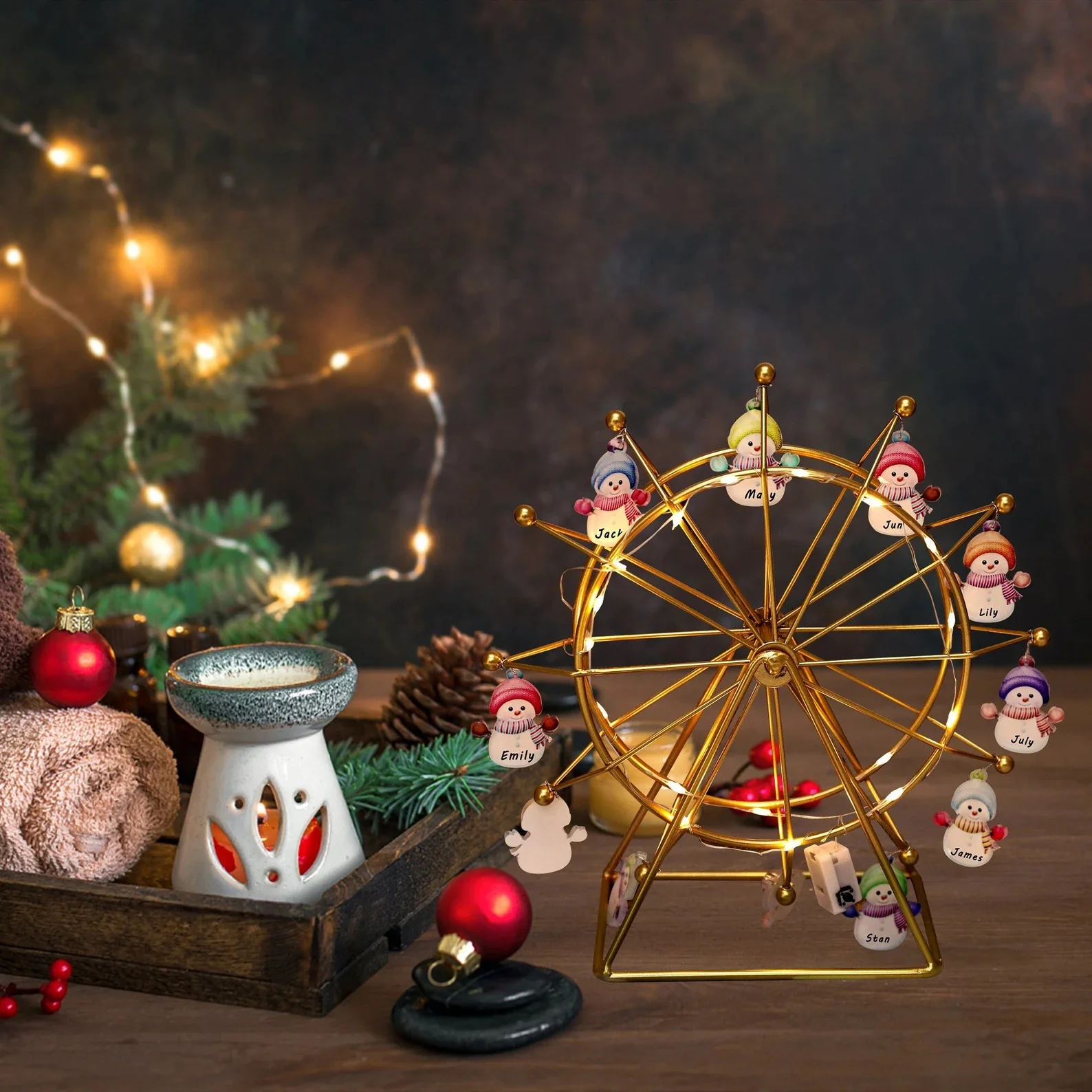 15. Snowman with Wagon