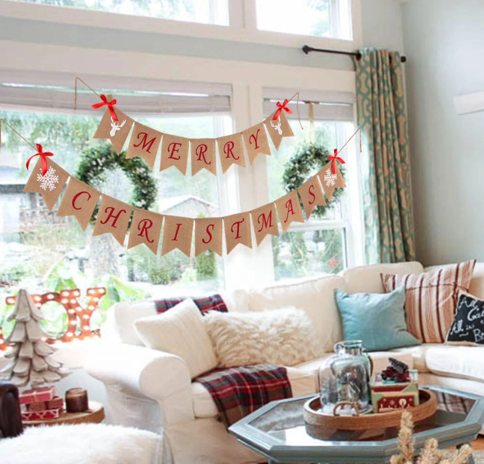 6. Cotton Christmas Garland