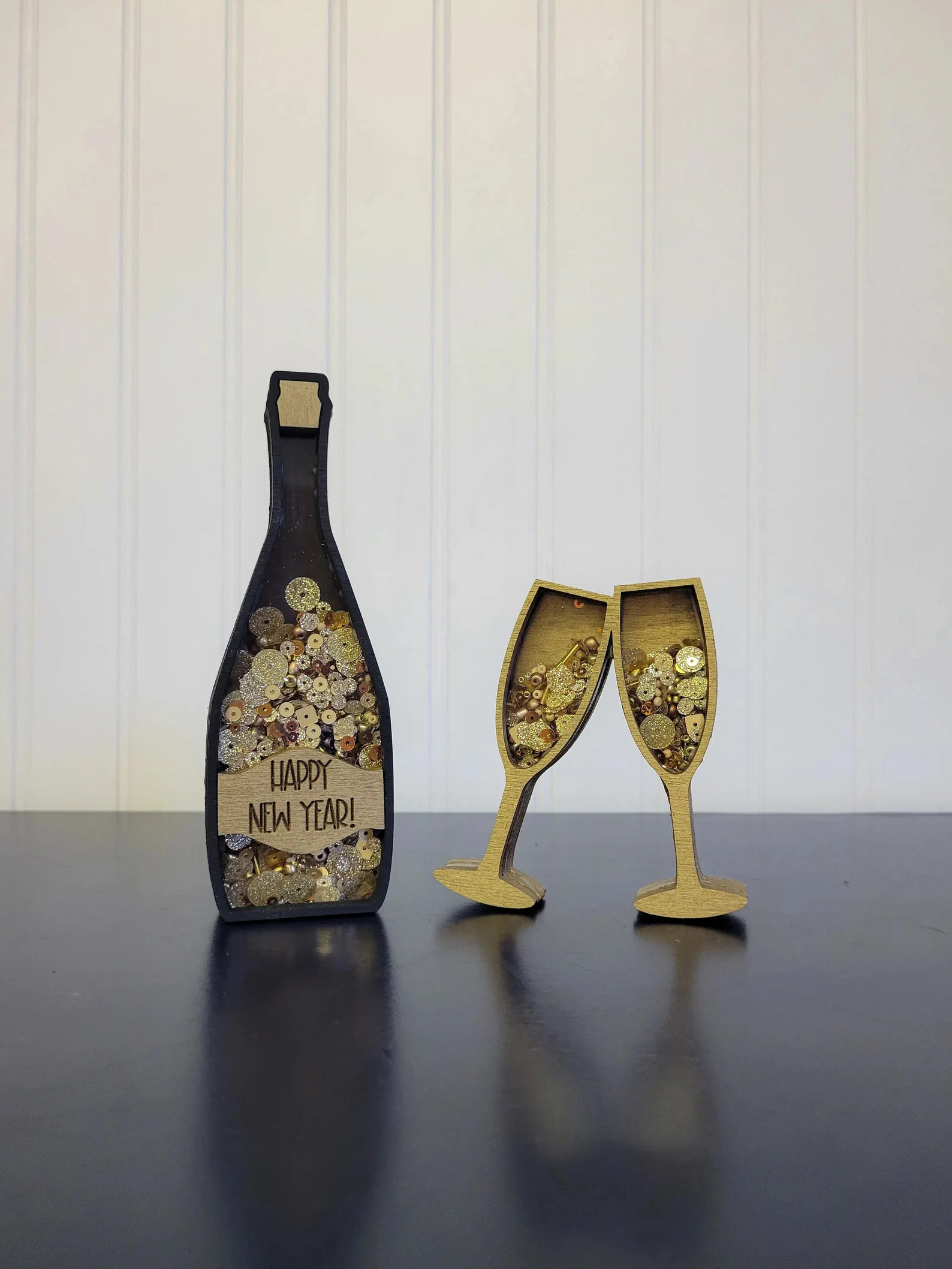 14. Mini shaker con champán para Año Nuevo