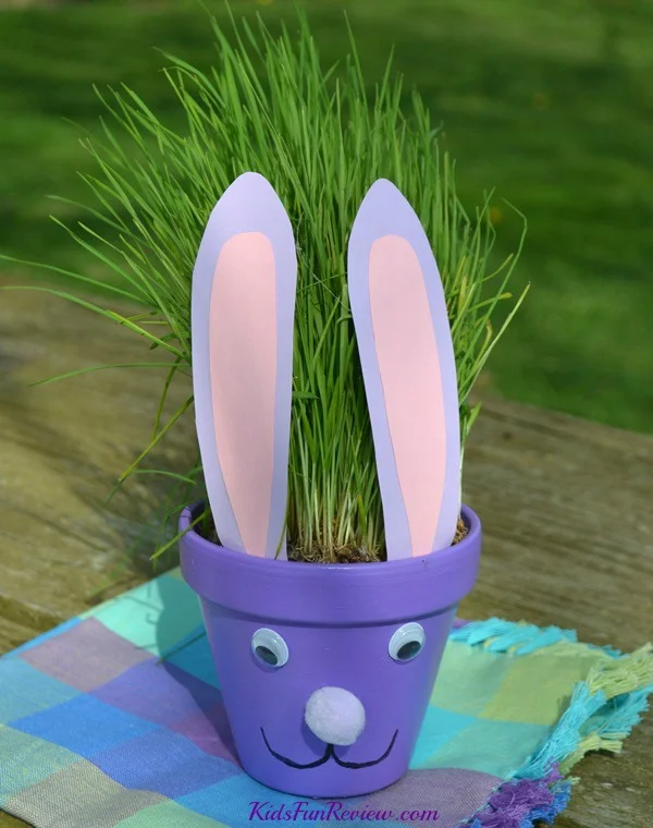 13. EASTER BUNNY FROM A FLOWER POT