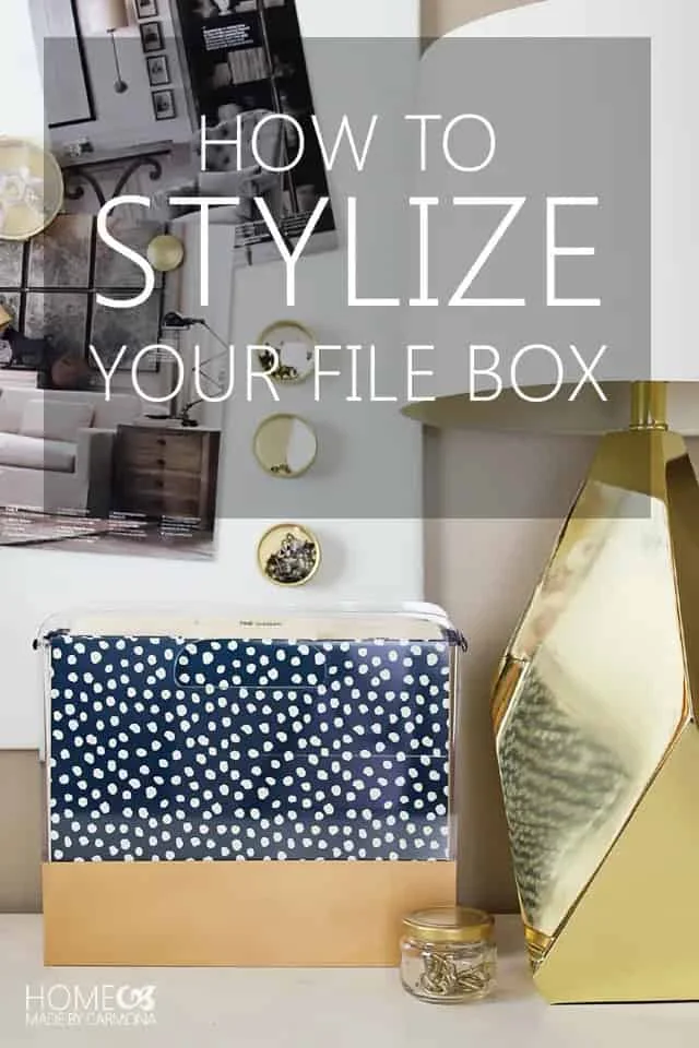 4. Caja organizadora para archivos estilizada