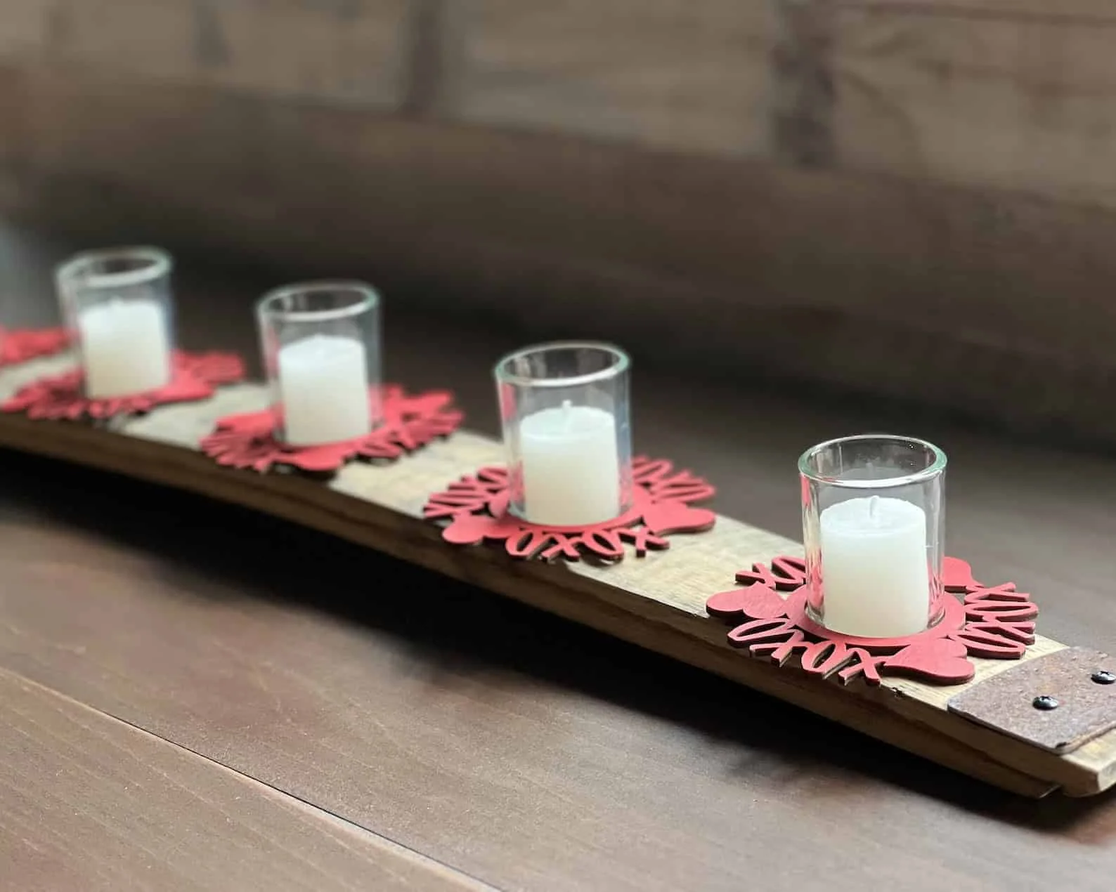 6. Valentine's Day Centerpiece Candle Holder