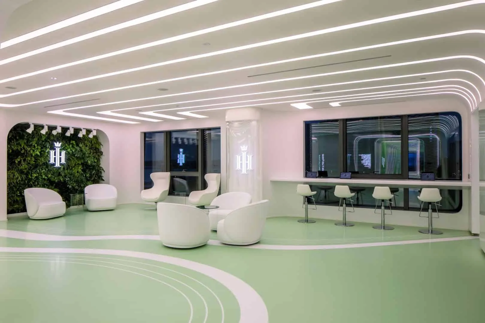 基于“数字森林”理念设计的植发诊所