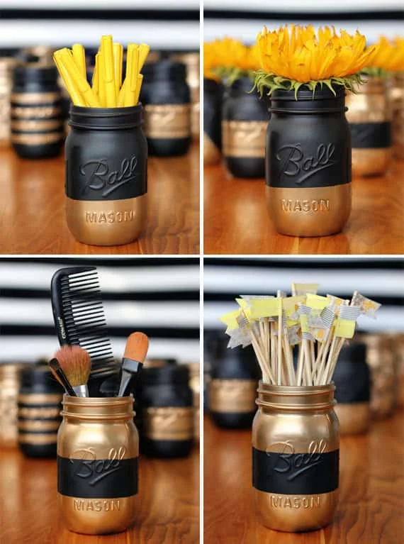 12. DIY gefliestes Gefäß mit Frost-Effekt