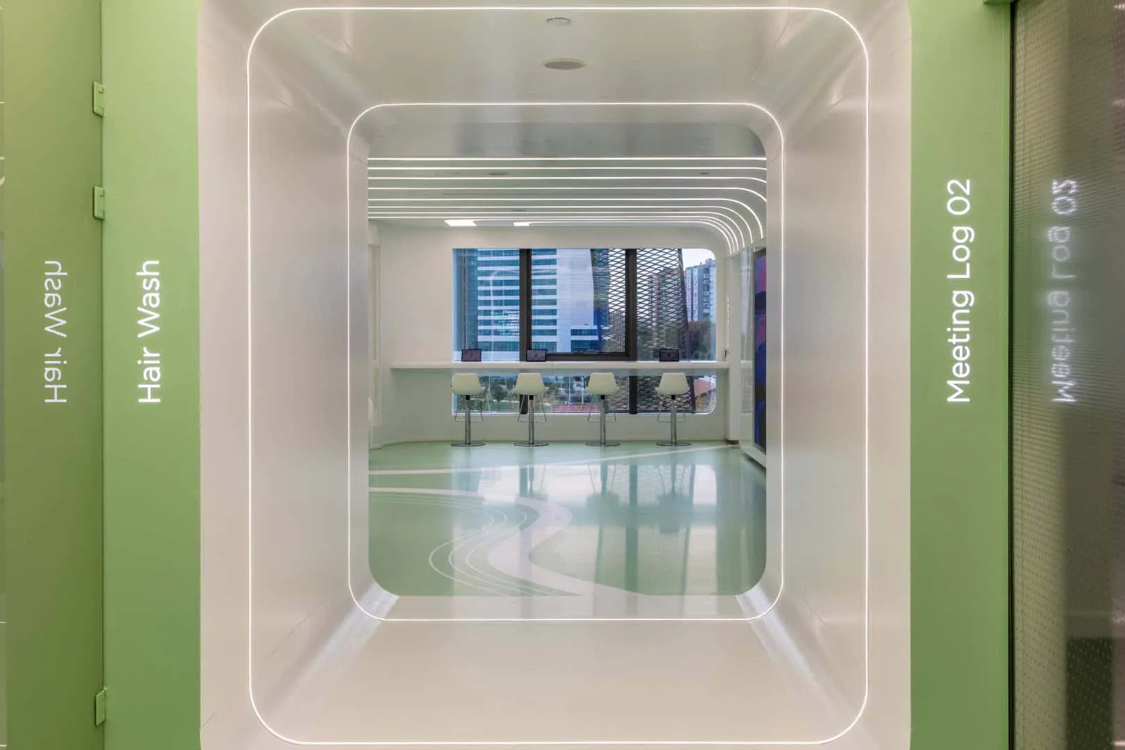 基于“数字森林”理念设计的植发诊所