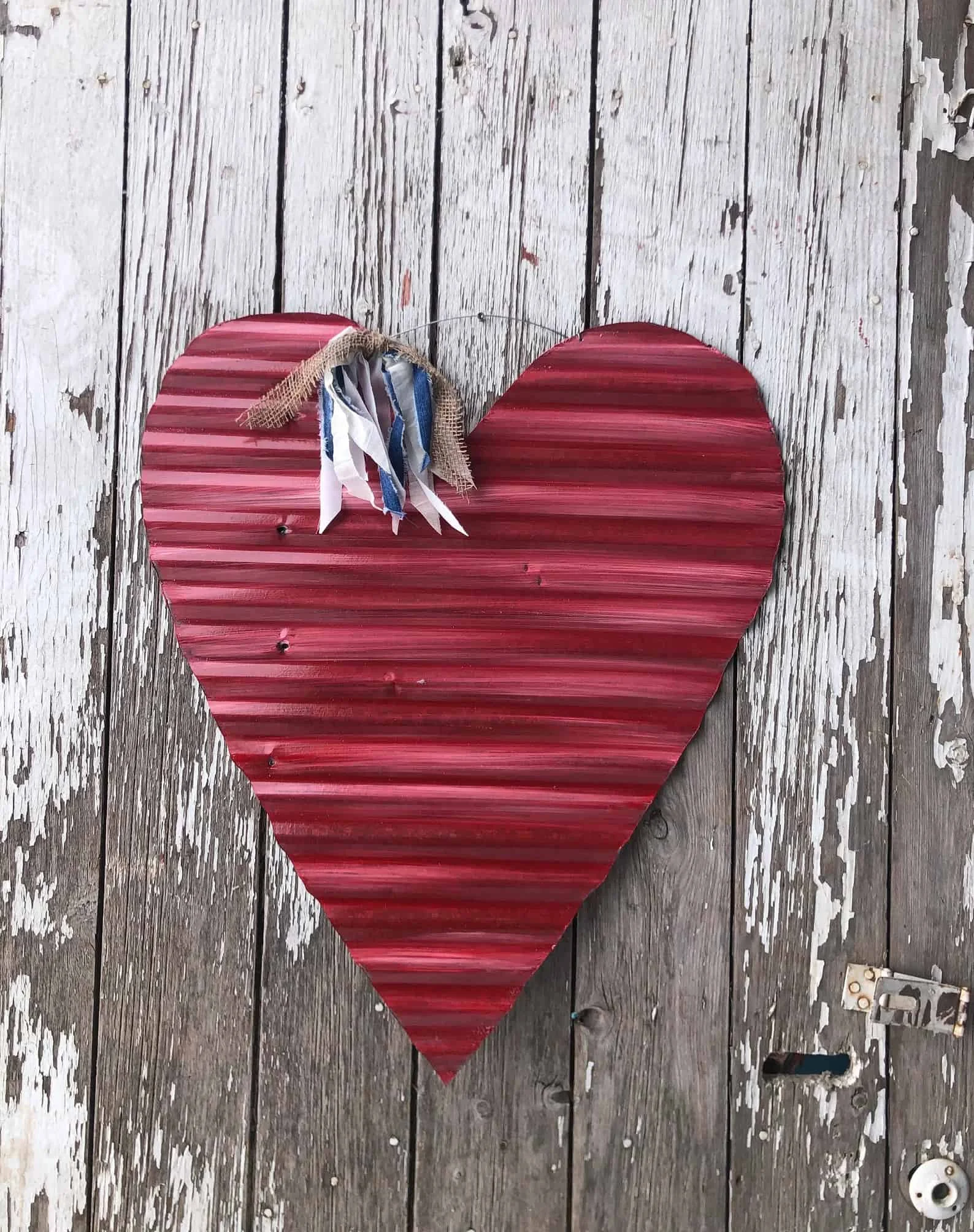 2. Wooden Red Heart