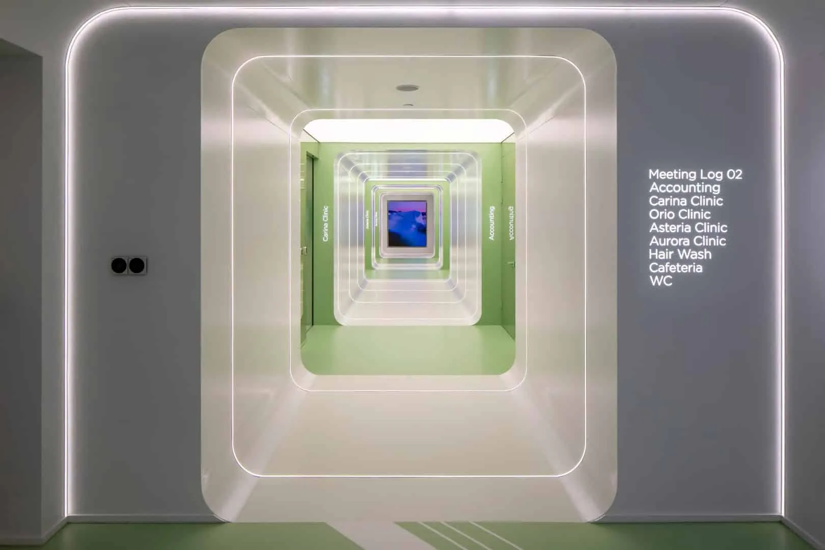 基于“数字森林”理念设计的植发诊所