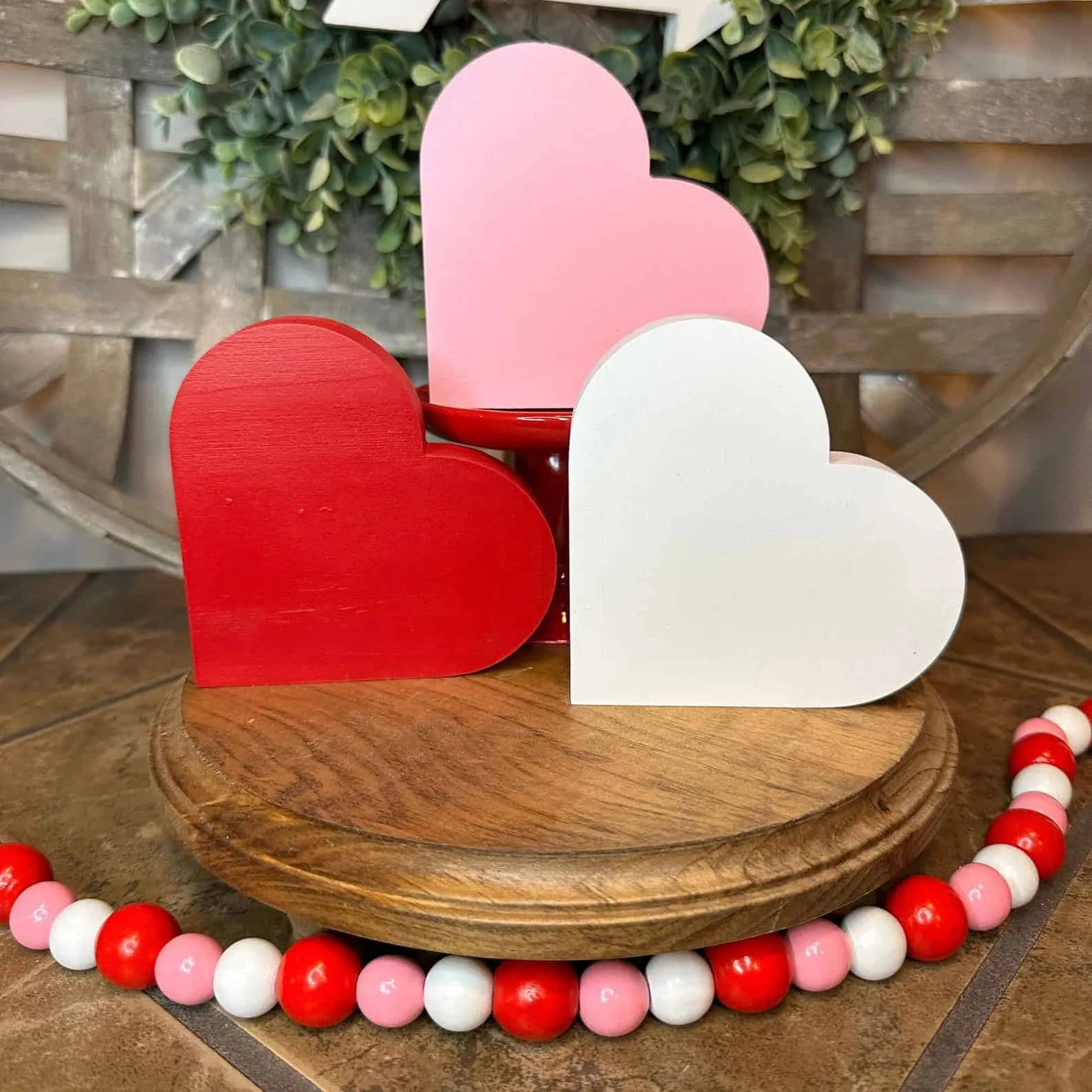 6. Wooden Heart for Valentine's Day