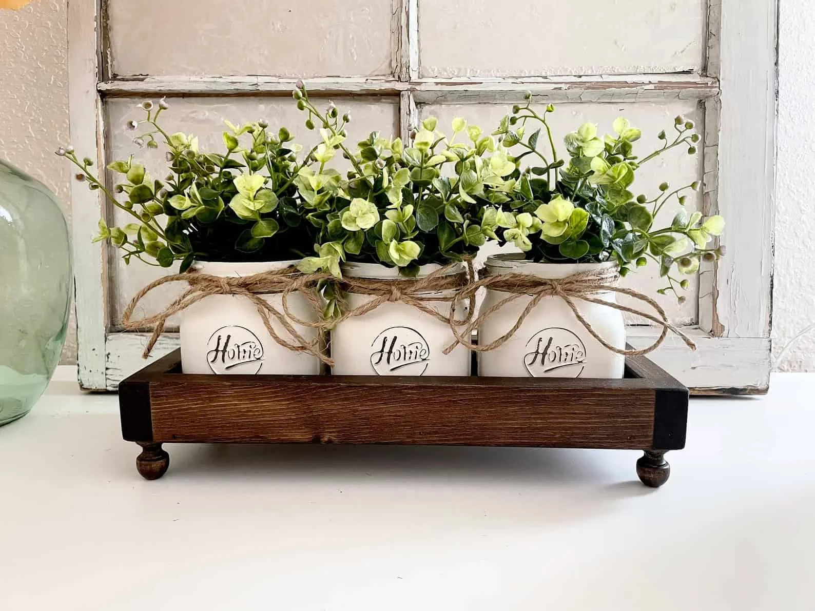 15. Landliche Vasen-Unterlage