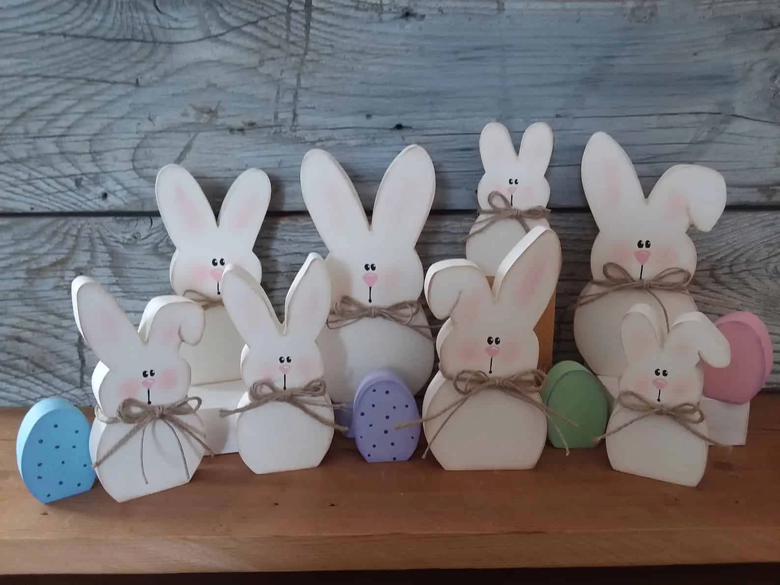 3. 木制复活节兔子