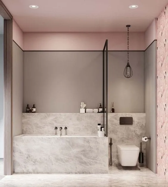 Unique Pink Bathroom Designs