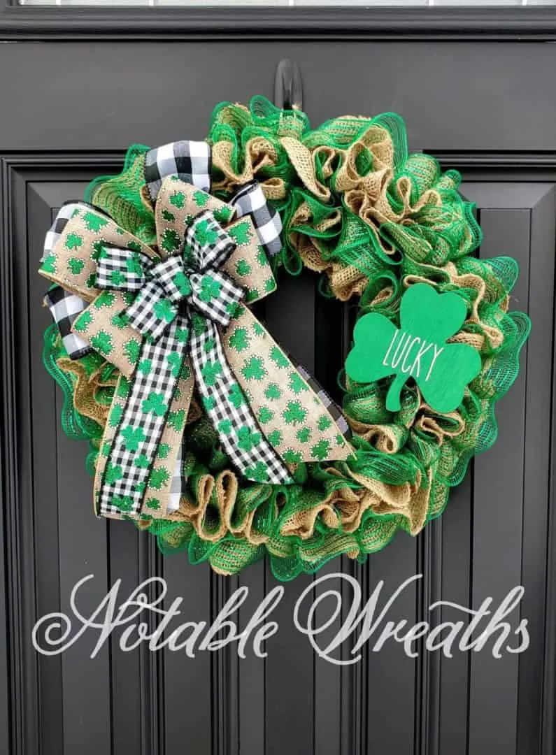 4. 粗麻布圣帕特里克节花环