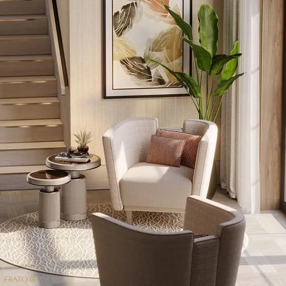 用特色扶手椅装饰玄关的建议