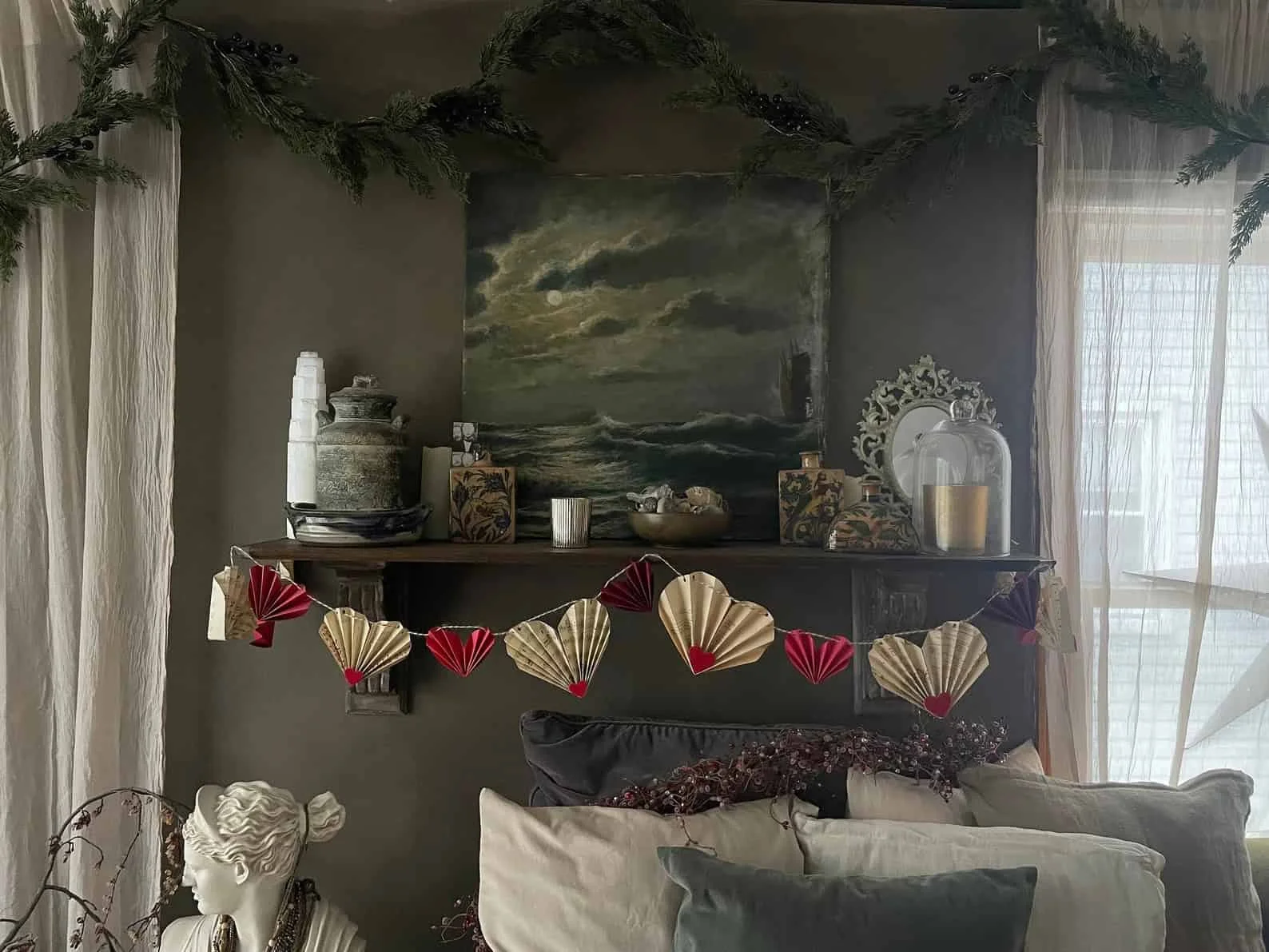 8. 心形情人节彩灯