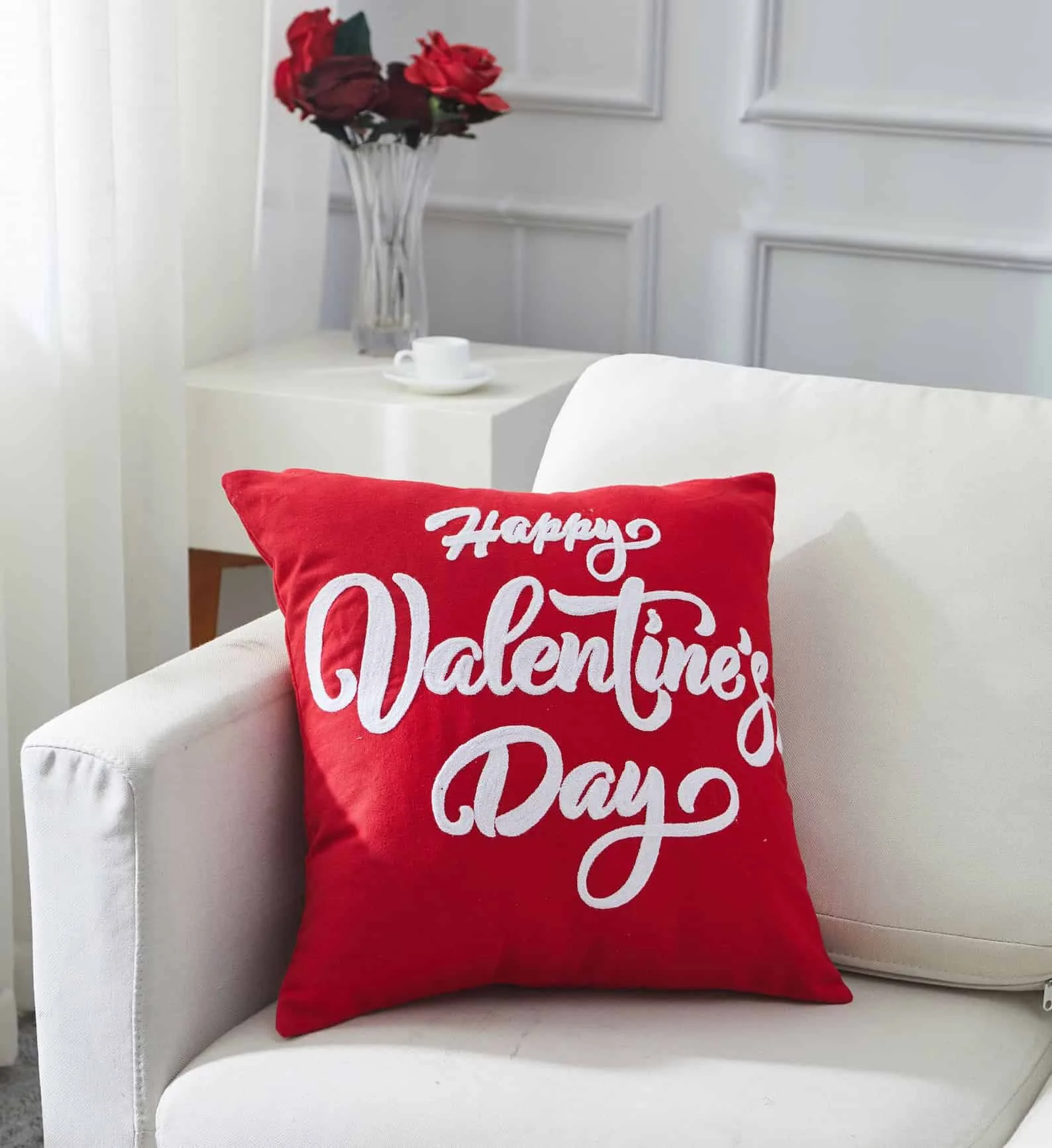 8. Decorative Pattern Valentine's Pillow