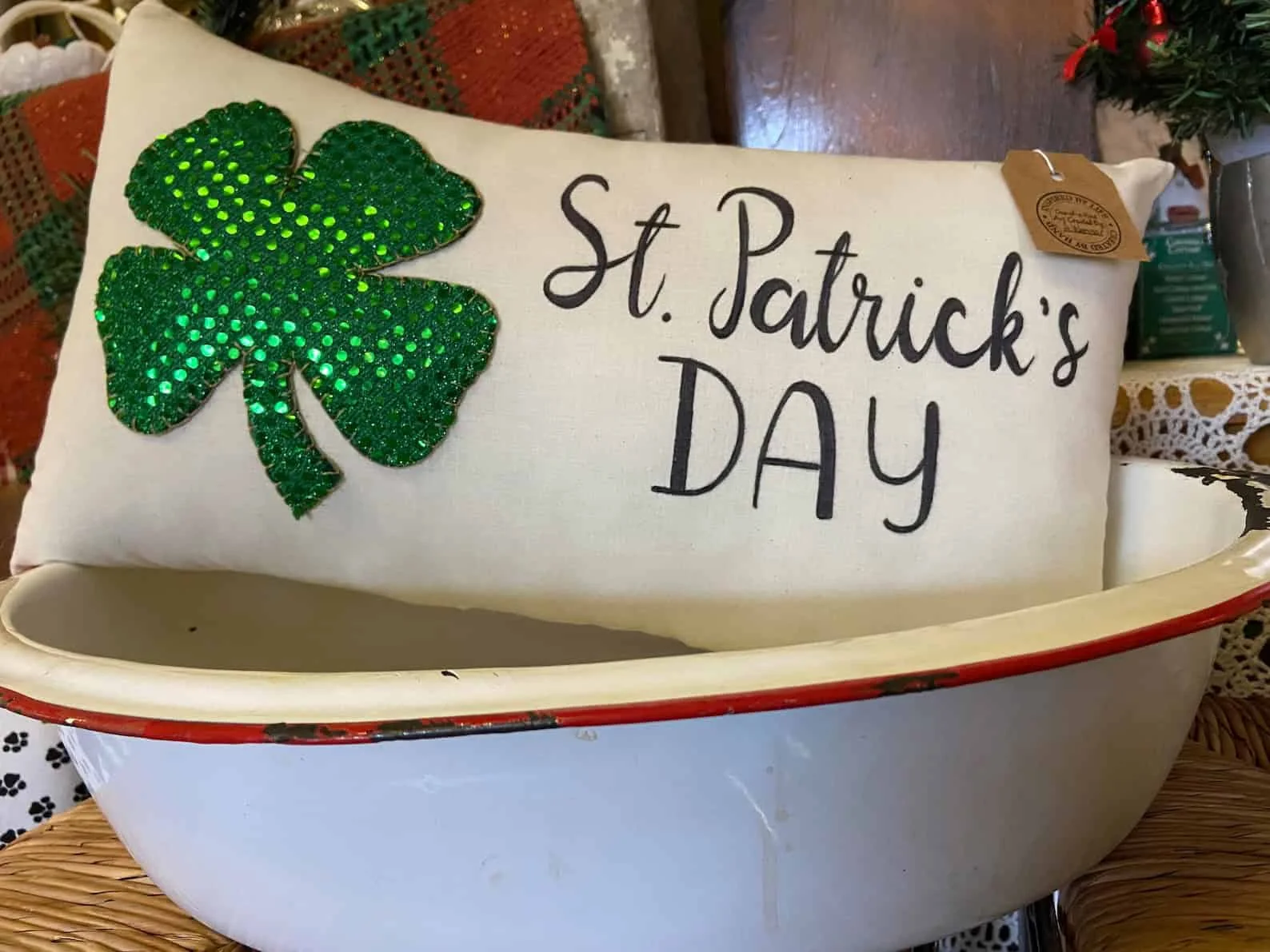 13. St. Patrick’s Day Pillow Insert