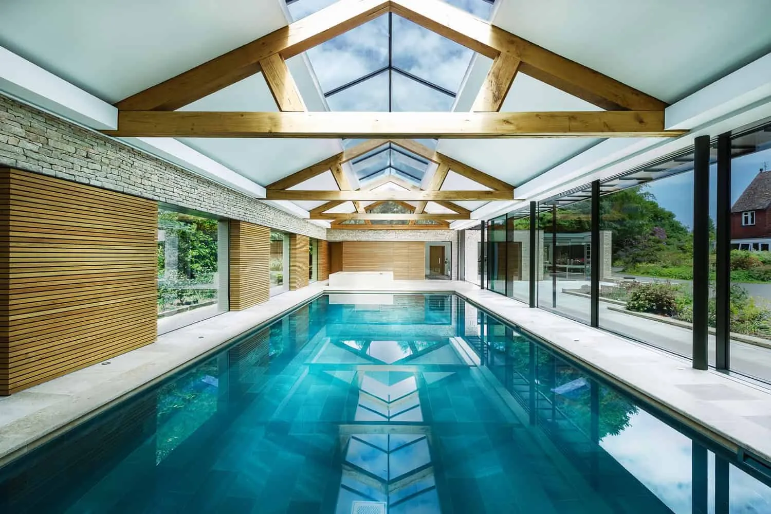 Swimming Pool House by Re-Format in Haslemere, UK