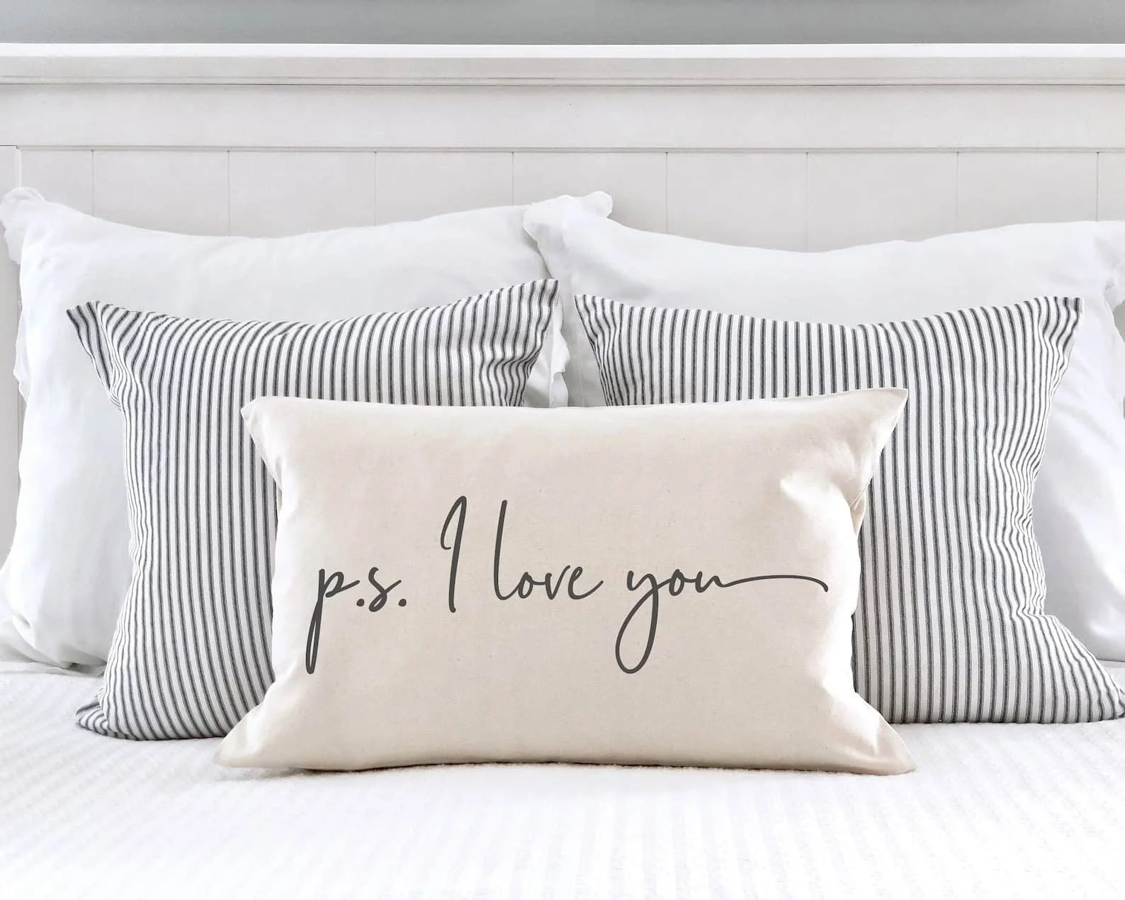 3. P.S. I Love You Valentine Pillow