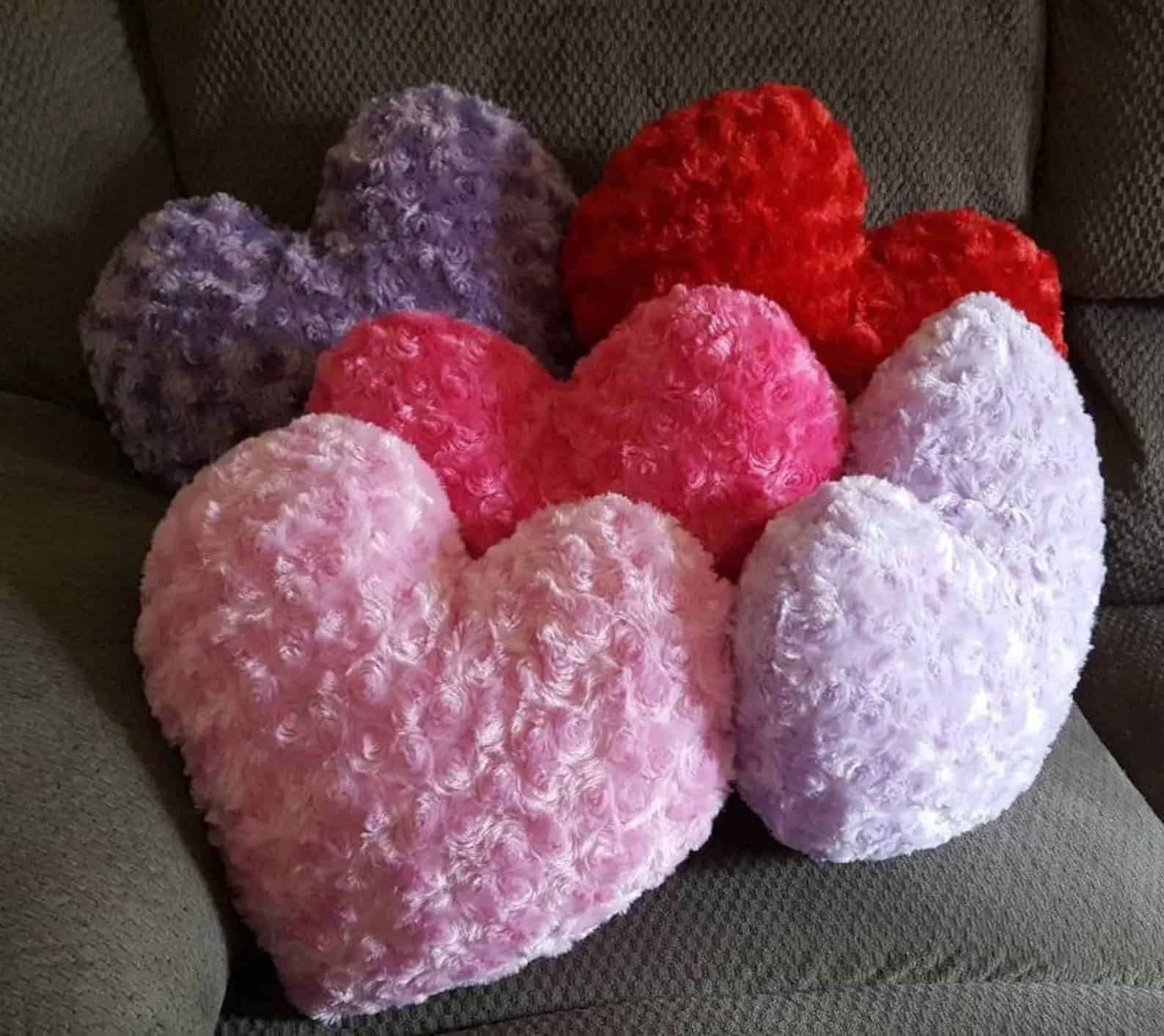 6. Soft Heart Pillow