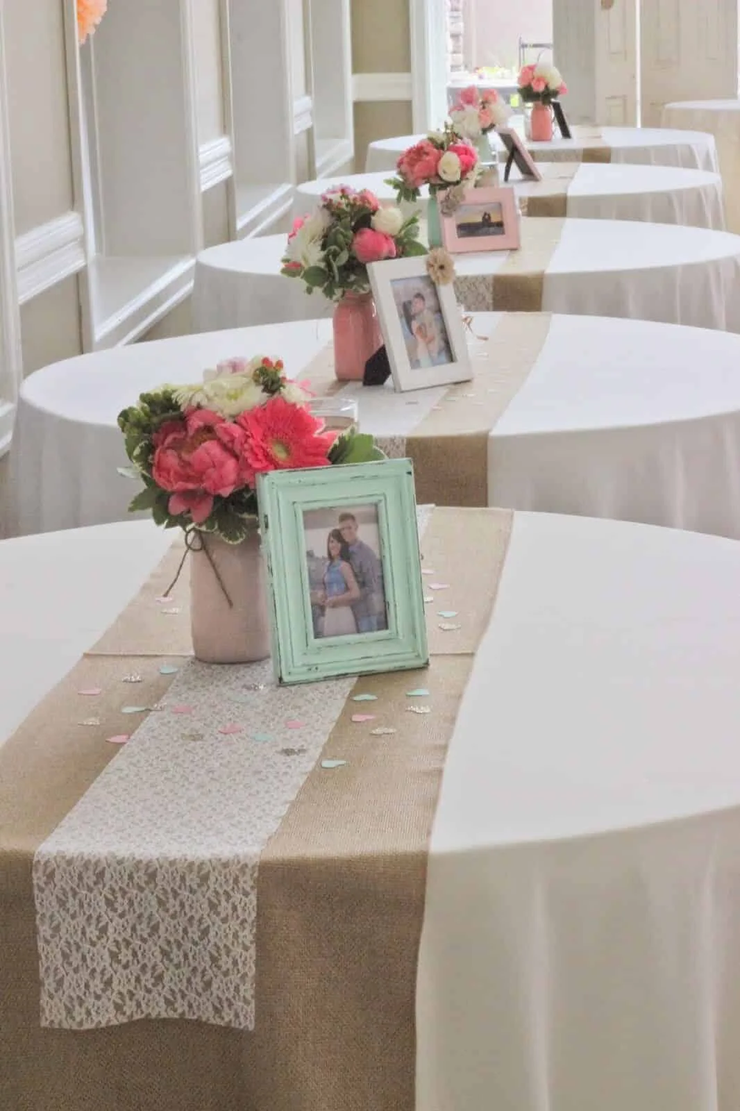 13. Centro de mesa DIY para boda