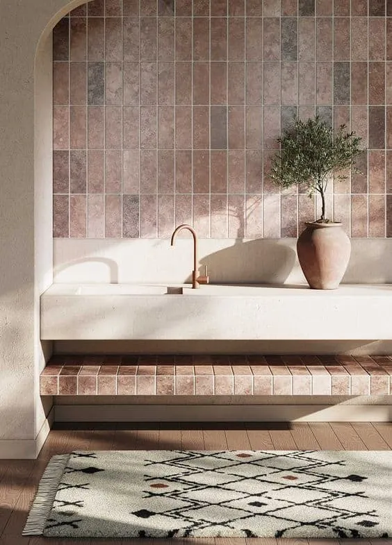 Unique Pink Bathroom Designs