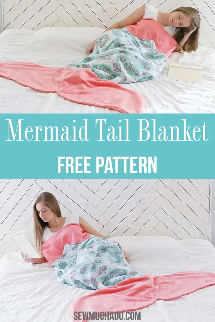 11. Cobertor con cola de sirena para adultos