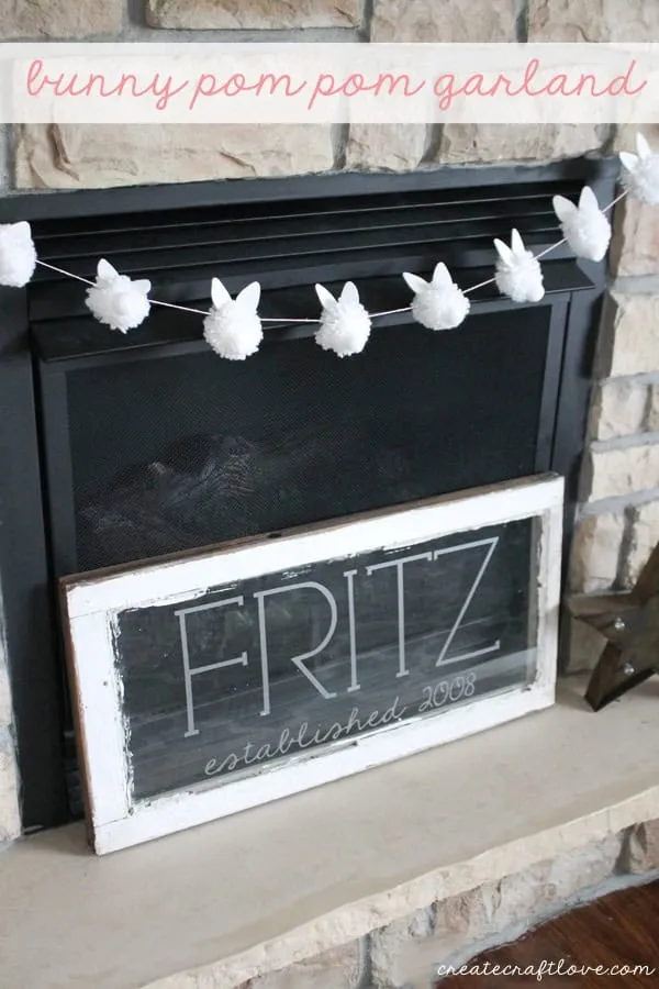 11. 带兔子的波姆球彩灯串