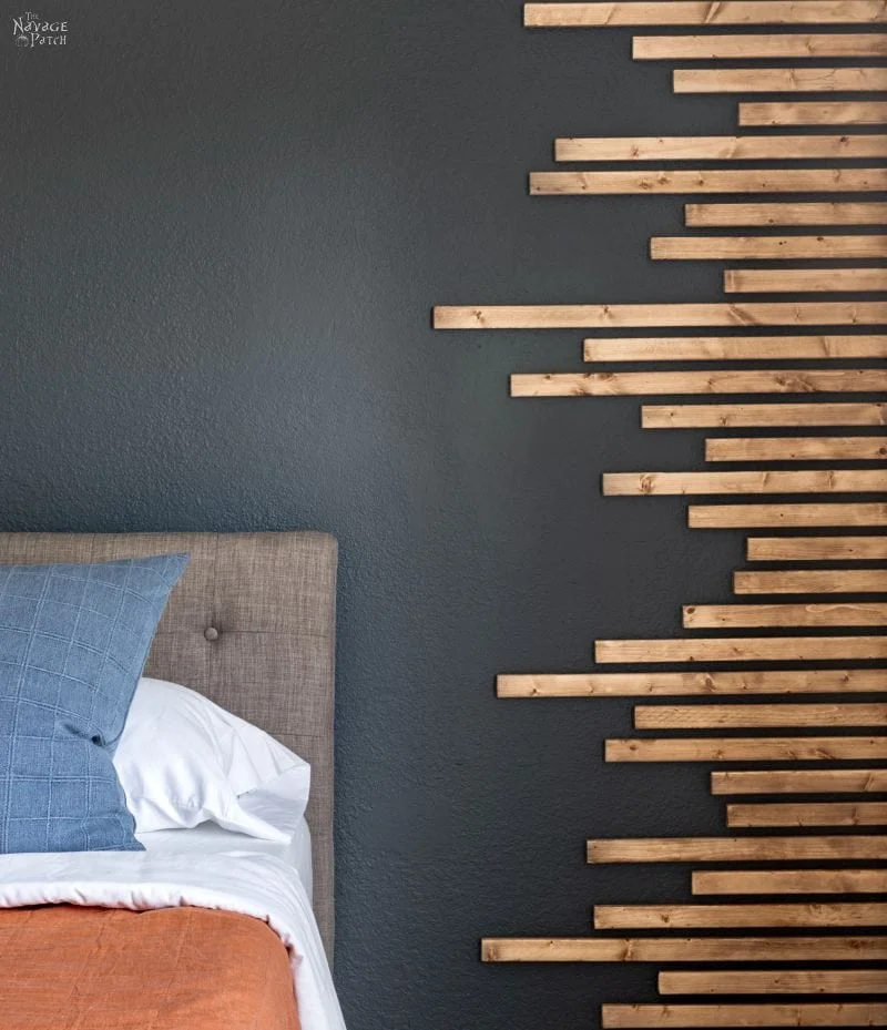3. Interiores de DIY - Pared decorativa de madera