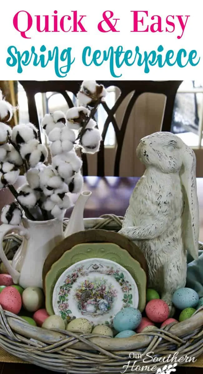 4. Centro de mesa primaveral en 10 minutos