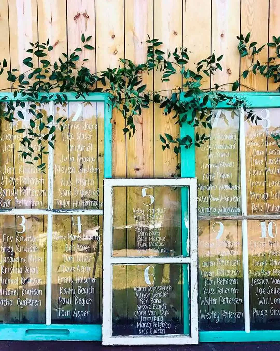 11. Seating chart de viejas ventanas