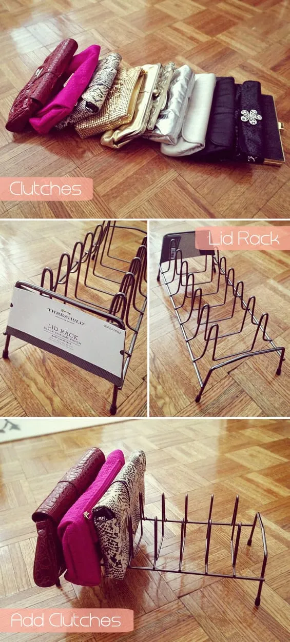 14. DIY Clutch Organizer