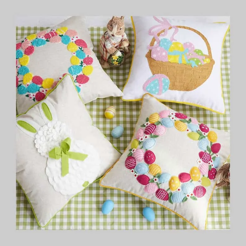14. Almohadas decorativas para Pascua