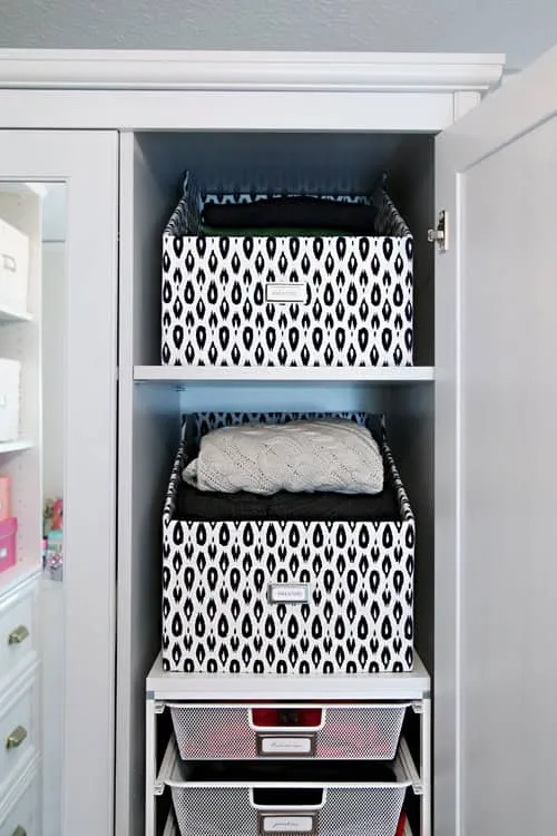 5. DIY Sweater Boxes for the Wardrobe