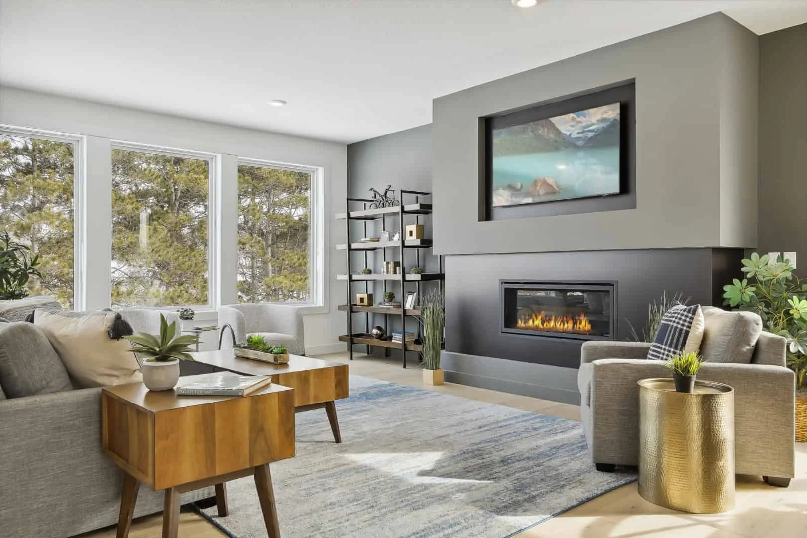 9. 现代客厅，明尼阿波利斯